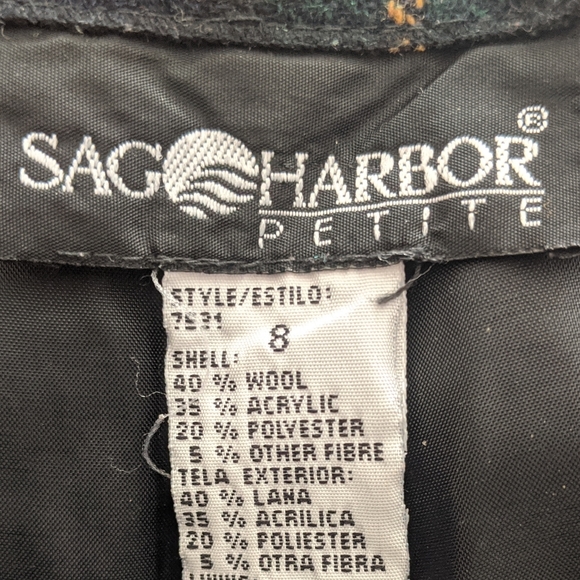 High Waist Wool Plaid Shorts - Picture 2 of 3